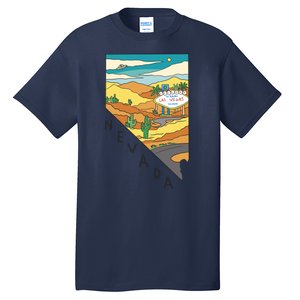 Nevada Retro Las Vegas Tall T-Shirt