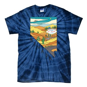 Nevada Retro Las Vegas Tie-Dye T-Shirt