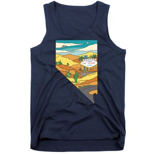 Nevada Retro Las Vegas Tank Top