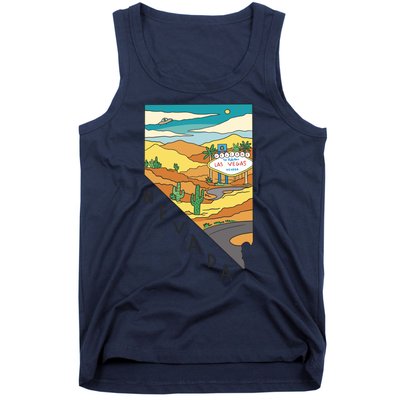 Nevada Retro Las Vegas Tank Top