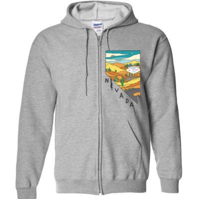 Nevada Retro Las Vegas Full Zip Hoodie