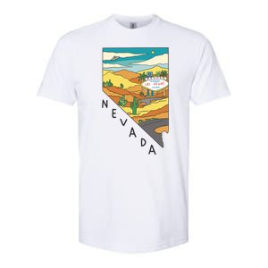 Nevada Retro Las Vegas Softstyle CVC T-Shirt