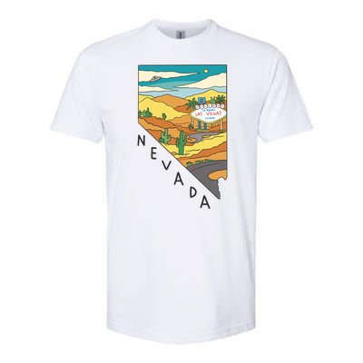 Nevada Retro Las Vegas Softstyle® CVC T-Shirt