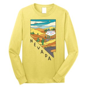 Nevada Retro Las Vegas Long Sleeve Shirt