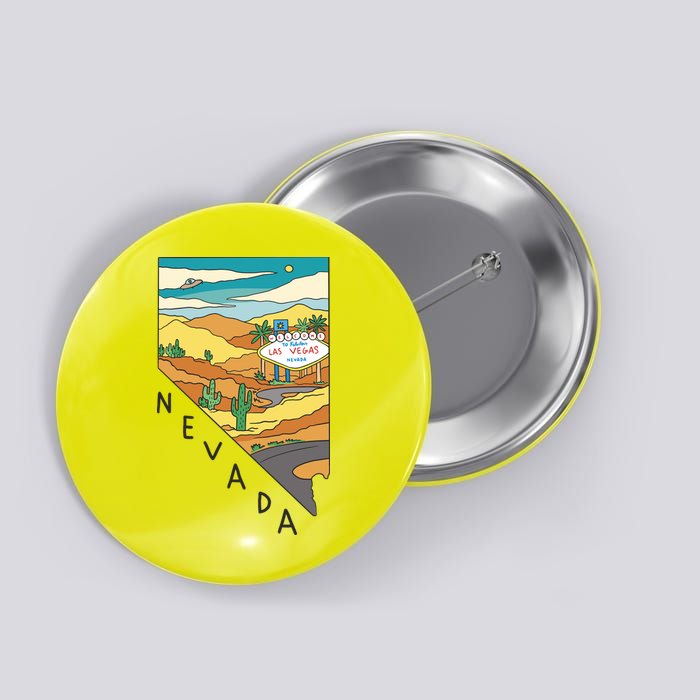Nevada Retro Las Vegas Button