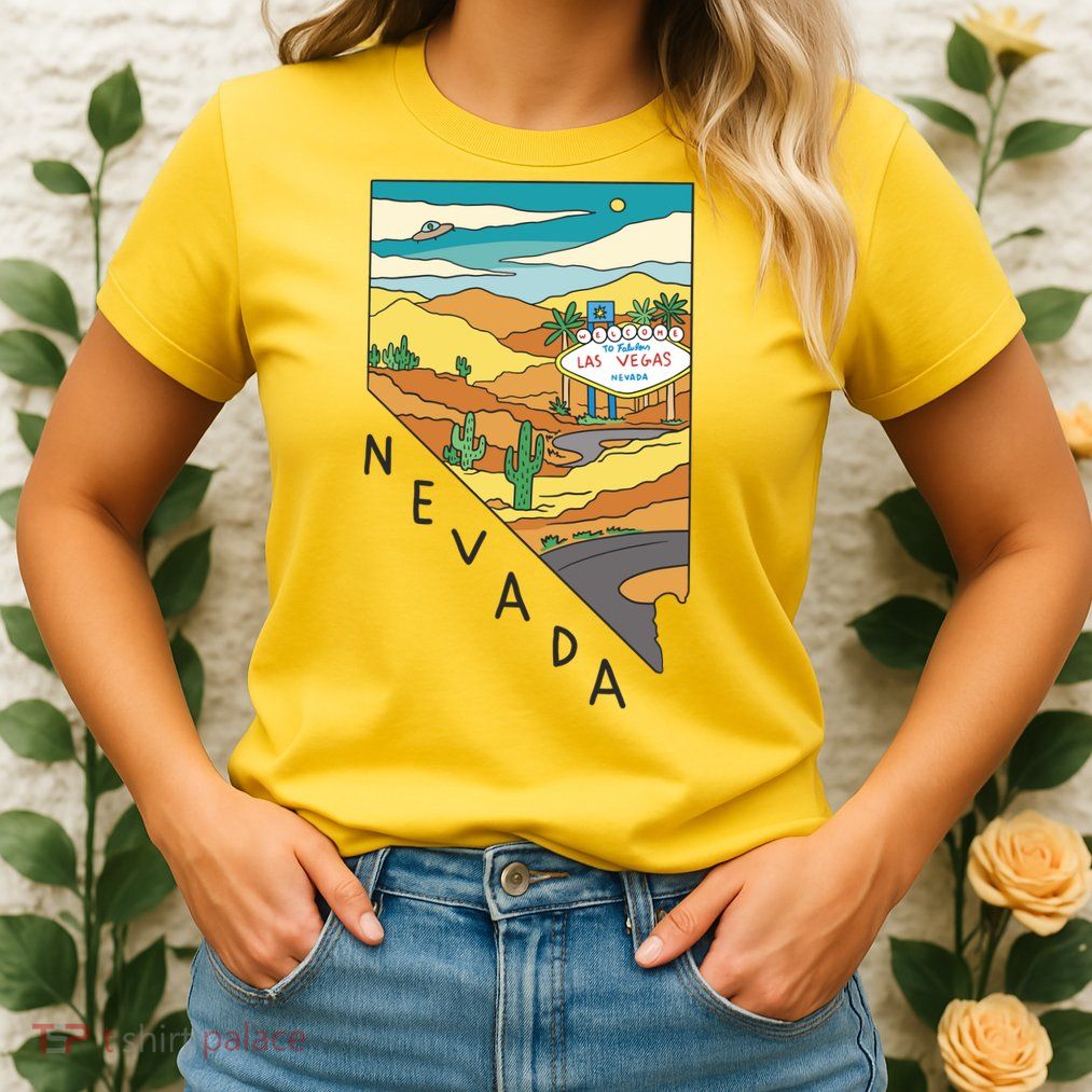 Nevada Retro Las Vegas Womens T-Shirt