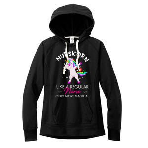 Nursicorn Regular More Magical Unicorn Nurse Funny Nurses Gift Women's Fleece Hoodie