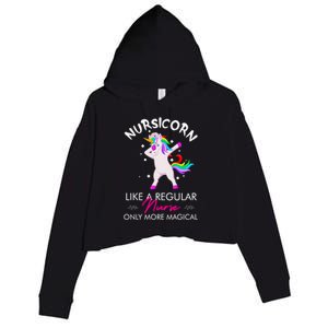 Nursicorn Regular More Magical Unicorn Nurse Funny Nurses Gift Crop Fleece Hoodie