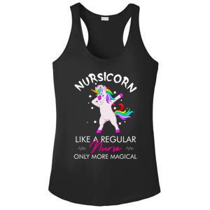 Nursicorn Regular More Magical Unicorn Nurse Funny Nurses Gift Ladies PosiCharge Competitor Racerback Tank