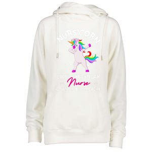 Nursicorn Regular More Magical Unicorn Nurse Funny Nurses Gift Womens Funnel Neck Pullover Hood