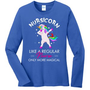 Nursicorn Regular More Magical Unicorn Nurse Funny Nurses Gift Ladies Long Sleeve Shirt