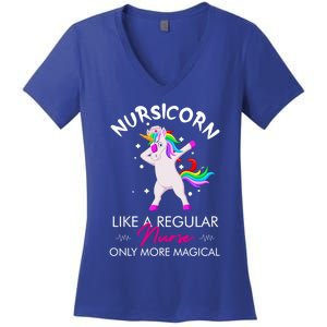 Nursicorn Regular More Magical Unicorn Nurse Funny Nurses Gift Women's V-Neck T-Shirt