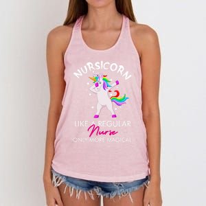 Nursicorn Regular More Magical Unicorn Nurse Funny Nurses Gift Women's Knotted Racerback Tank