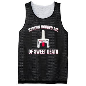 Narcan Robbed Me Of Sweet Death Mesh Reversible Basketball Jersey Tank