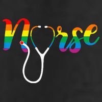 Nurse Rainbow 7 Panel Mesh Trucker Snapback Hat