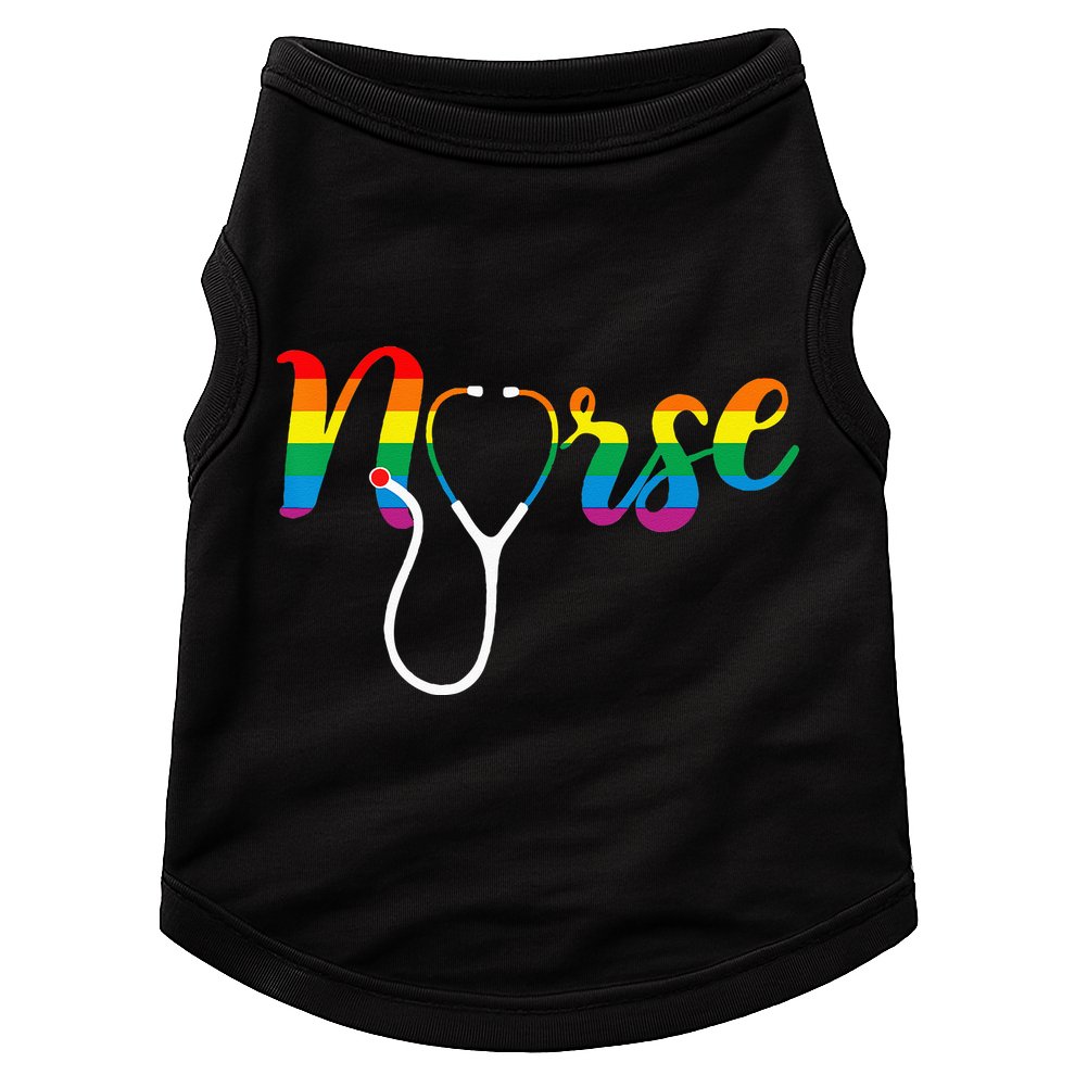 Nurse Rainbow Doggie Tank