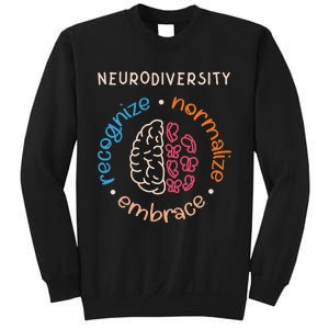 Neurodivergent Recognize Normalize Embrace Neurodiversity Sweatshirt