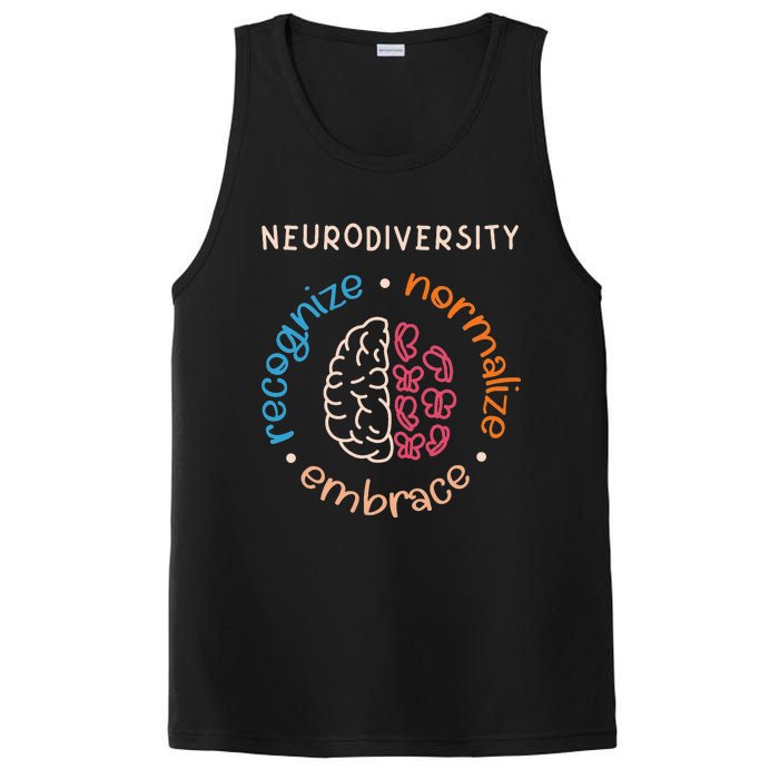 Neurodivergent Recognize Normalize Embrace Neurodiversity PosiCharge Competitor Tank