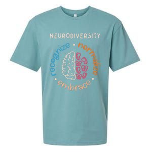 Neurodivergent Recognize Normalize Embrace Neurodiversity Sueded Cloud Jersey T-Shirt