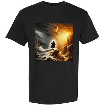 Neither Rain Nor Snow Renaissance Style Art Garment-Dyed Heavyweight T-Shirt