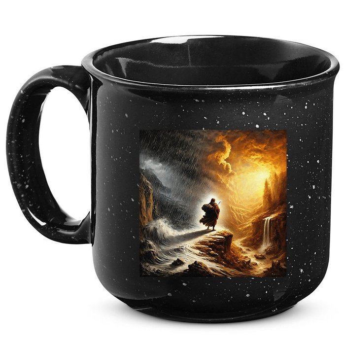 Neither Rain Nor Snow Renaissance Style Art 15oz Campfire Ceramic Mug