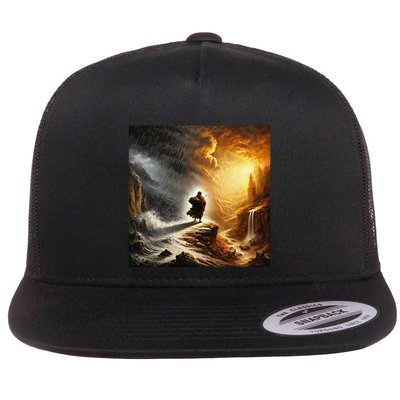 Neither Rain Nor Snow Renaissance Style Art Flatbill Hat