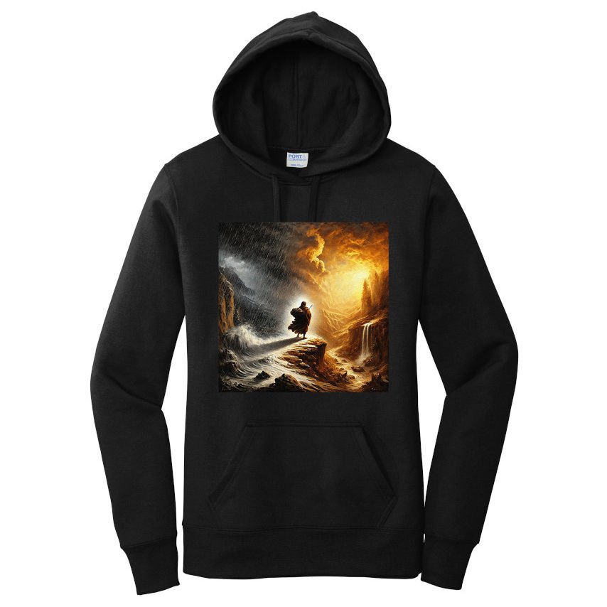 Neither Rain Nor Snow Renaissance Style Art Women's Pullover Hoodie
