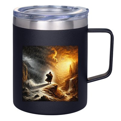 Neither Rain Nor Snow Renaissance Style Art 12oz Stainless Steel Coffee Mug