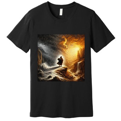 Neither Rain Nor Snow Renaissance Style Art Premium T-Shirt