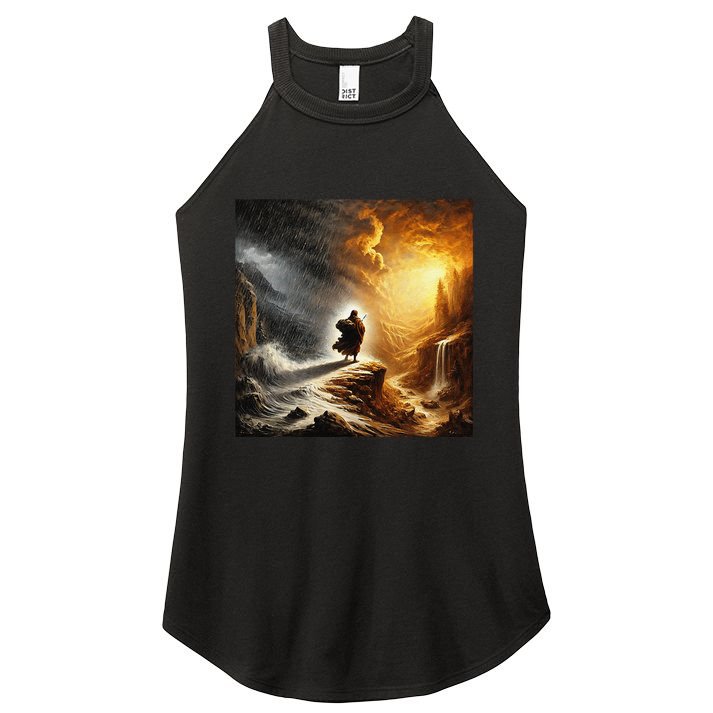 Neither Rain Nor Snow Renaissance Style Art Women's Perfect Tri Rocker Tank