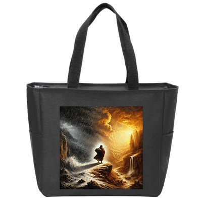 Neither Rain Nor Snow Renaissance Style Art Zip Tote Bag