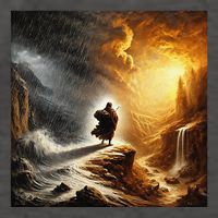 Neither Rain Nor Snow Renaissance Style Art Vector Backpack