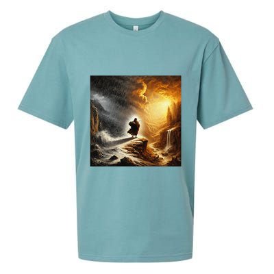 Neither Rain Nor Snow Renaissance Style Art Sueded Cloud Jersey T-Shirt