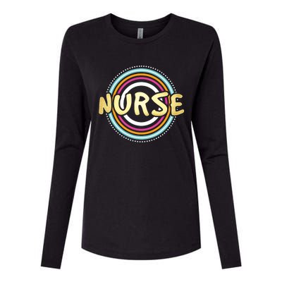 Nurse Rainbow Nursing Care Profession Health Recover Medical Meaningful Gift Womens Cotton Relaxed Long Sleeve T-Shirt