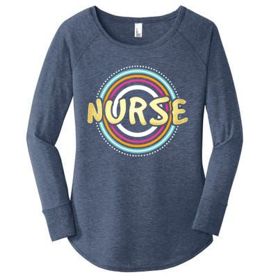 Nurse Rainbow Nursing Care Profession Health Recover Medical Meaningful Gift Women's Perfect Tri Tunic Long Sleeve Shirt