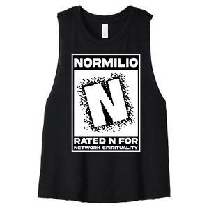 Normilio Rated N For Network Spirituality Women's Racerback Cropped Tank