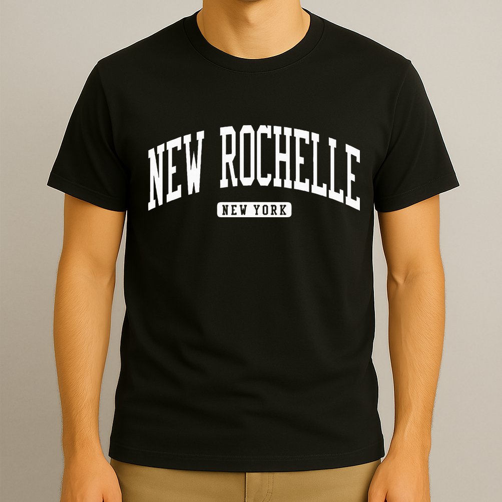 New Rochelle New York Ny College University Style T-Shirt