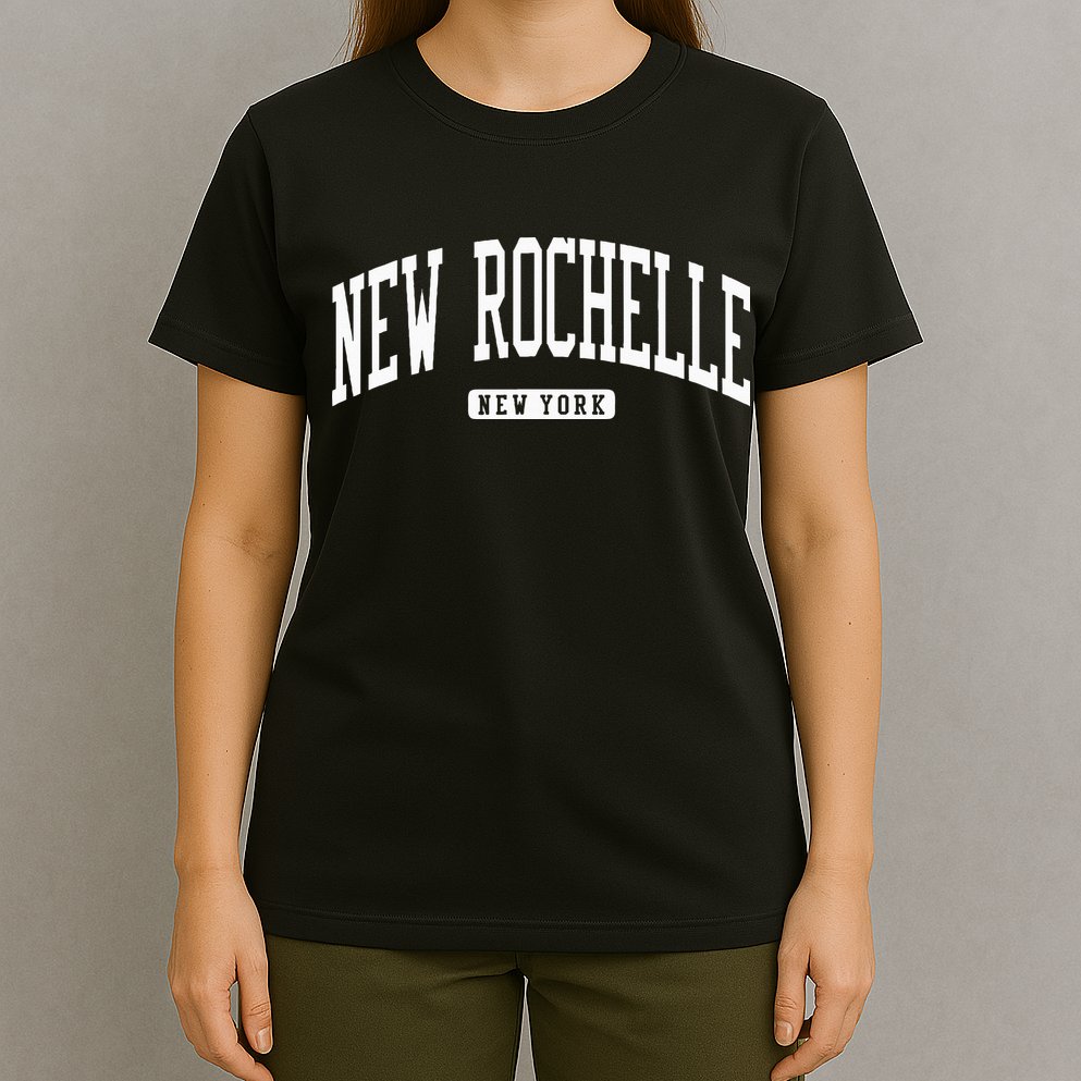 New Rochelle New York Ny College University Style T-Shirt