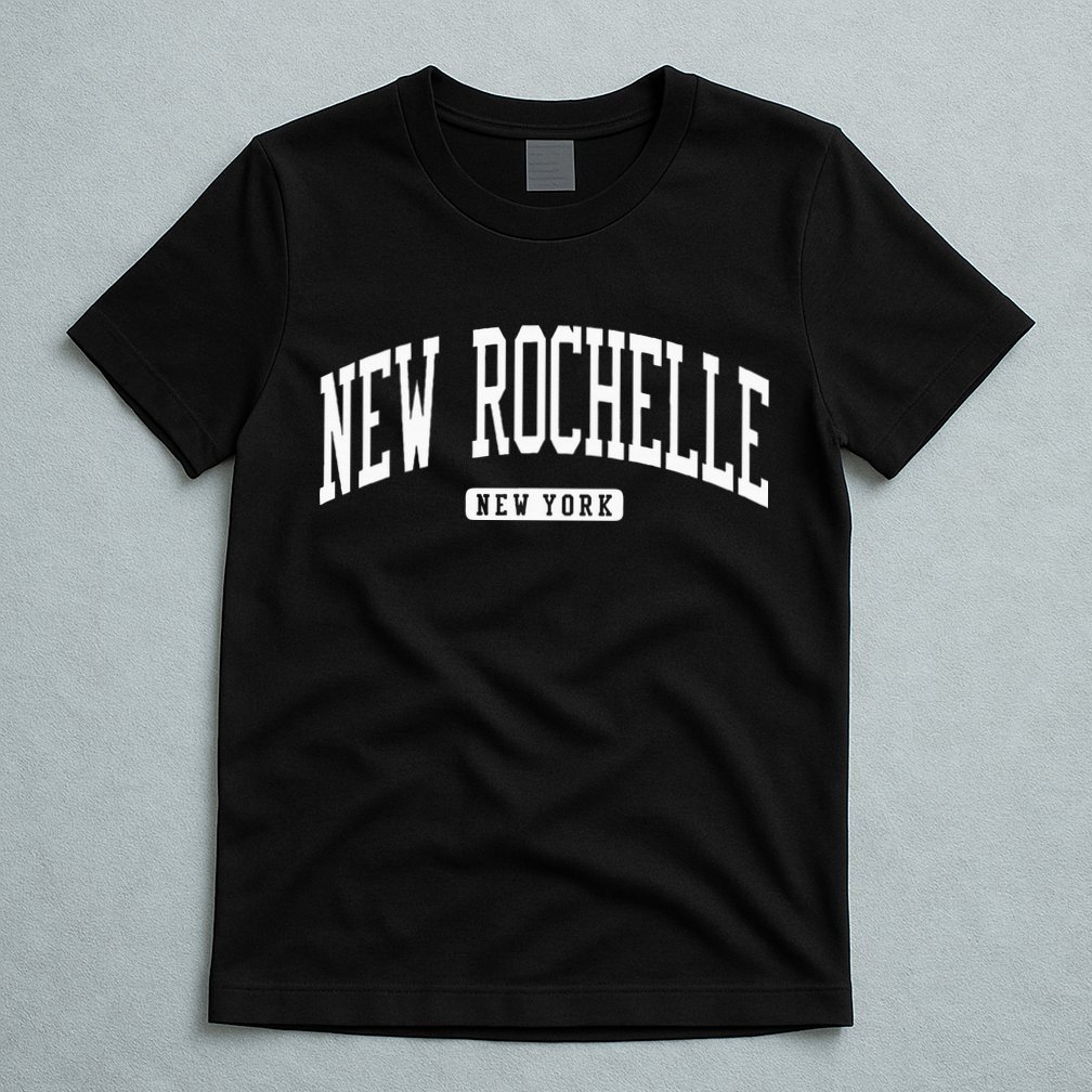 New Rochelle New York Ny College University Style T-Shirt