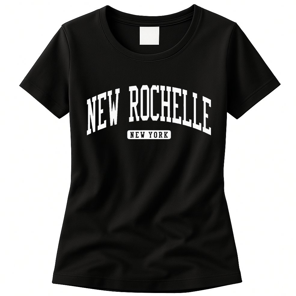 New Rochelle New York Ny College University Style Womens T-Shirt