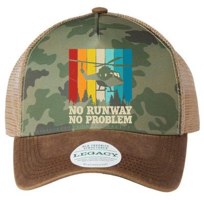 No Runway No Problem Helicopter Pilot Legacy Tie Dye Trucker Hat