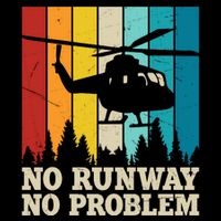 No Runway No Problem Helicopter Pilot Legacy Cool Fit Booney Bucket Hat