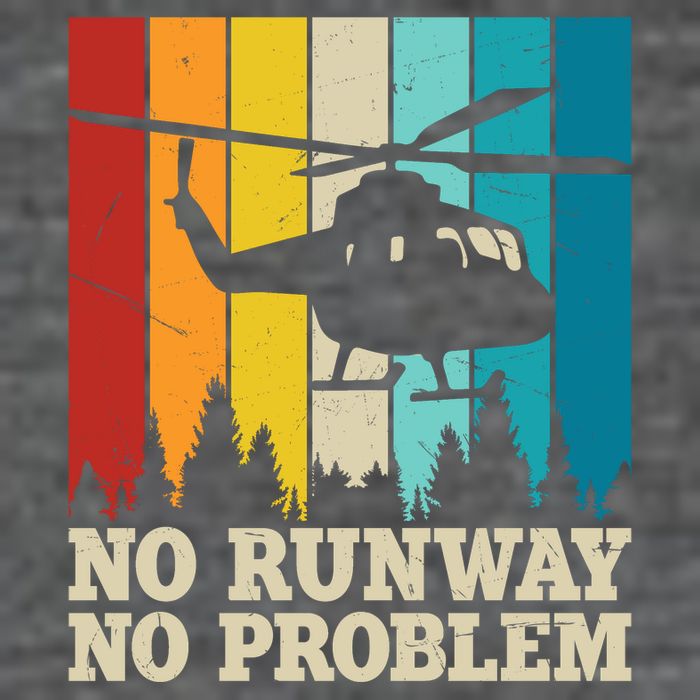 No Runway No Problem Helicopter Pilot Hoodie