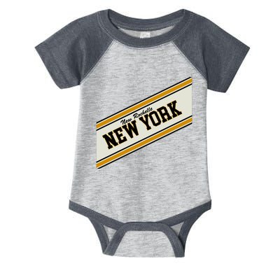 New Rochelle New York Varsity Logo Infant Baby Jersey Bodysuit