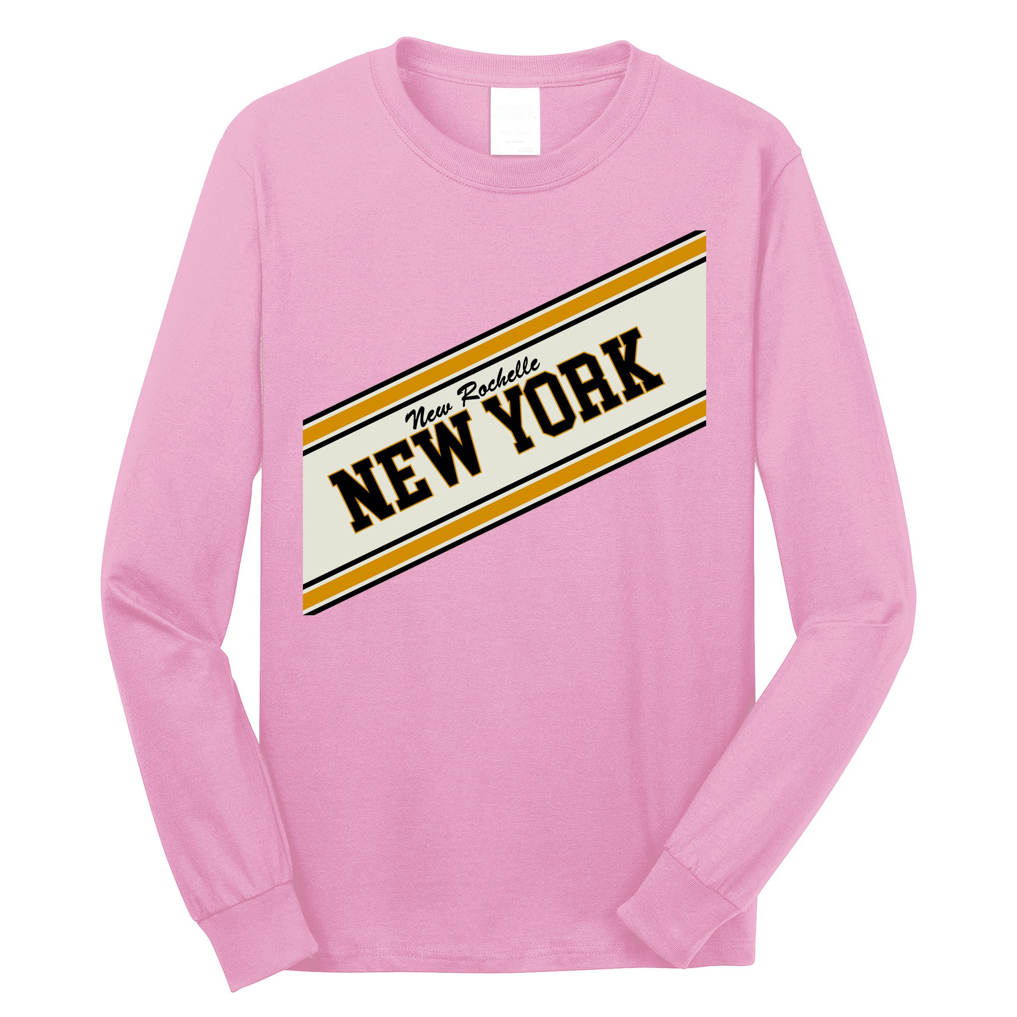New Rochelle New York Varsity Logo Long Sleeve Shirt