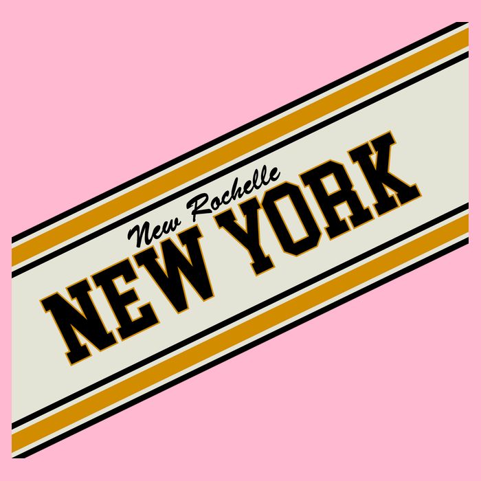New Rochelle New York Varsity Logo Premium T-Shirt