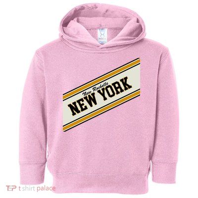 New Rochelle New York Varsity Logo Toddler Hoodie
