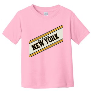 New Rochelle New York Varsity Logo Toddler T-Shirt