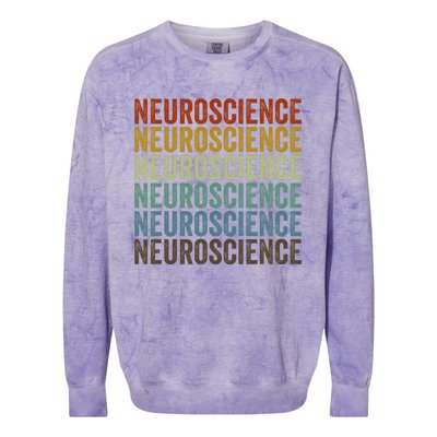 Neuroscience Retro Colorblast Crewneck Sweatshirt