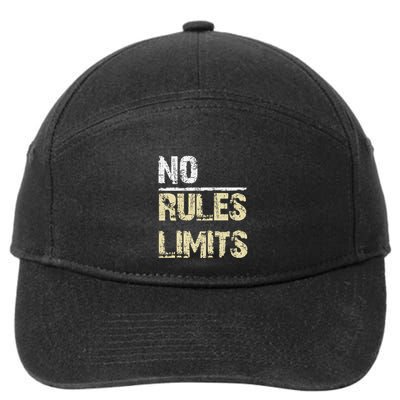 No Rules No Limits 7-Panel Snapback Hat